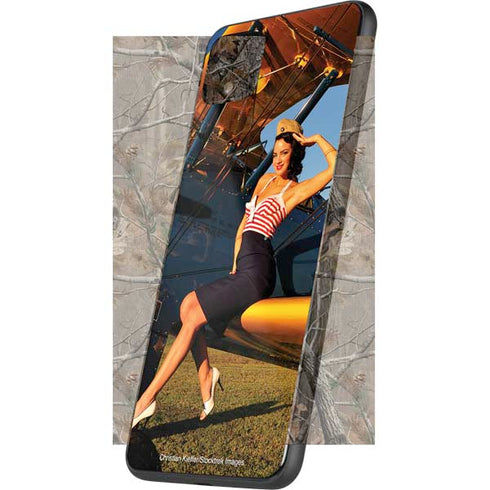1940s Pin-Up On Stearman Biplane Google Pixel 4 XL Skin